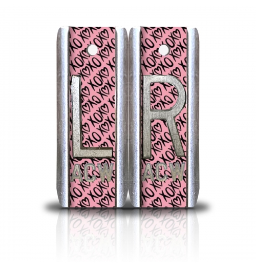 1 7/8" Height Aluminum Style Custom X Ray Markers, XOXO Design
